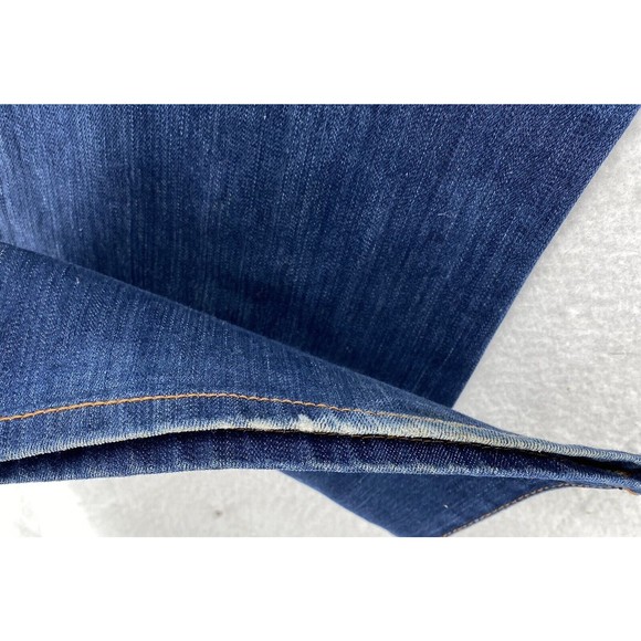 SEVEN 7 LUXE THALIA  Women's Size 16 Dark Wash Jeans Flare Thick Stitch Stretch - Picture 12 of 16